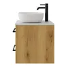 Závěsná koupelnová skříňka ONE 60 cm s deskou 2 velké Náhled obrázku produktu 3