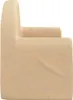 vidaXL Kinder-Schlafsofa 2-Sitzer Creme Weicher Plüsch Produktbild-Vorschau 5