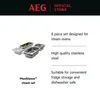 AEG A9OZS10, Nerezová oceľ, Nerezová oceľ, 3,23 kg, 8 kusov Náhľad obrázku produktu 13