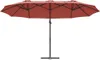 vidaXL Slunečník terakota 372 x 198 x 243 cm Náhled obrázku produktu 2
