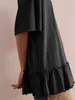 Locker sitzendes Damen-T-Shirt mit Rüschen – Produktbild-Vorschau 2