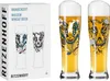 A set of two wheat beer glasses with artistic designs, presented next to their packaging. Náhľad obrázku produktu