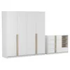 Drehtürenschrank und Kommode 2er-Set SEVILLA 4D/SEVILLA 5S, Produktbild-Vorschau 4