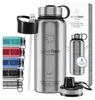 BeMaxx Trinkflasche Edelstahl ACTIVE FLASK silber 950ml Produktbild-Vorschau 3