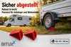 1 Paar Gummi Rad Keile Rot mit Griff MS-19078 Produktbild-Vorschau 2