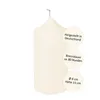 Fink CANDLE, getauchte Stumpenkerze, Paraffin, creme, L. 8 Produktbild-Vorschau 3