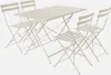Set tavolo da giardino pieghevole in acciaio con 4 sedie, Anteprima dell’immagine prodotto 1
