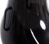 A close-up of a black inflatable dachshund figure, showing a handle detail. Voir les images du produit