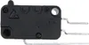 A close-up studio shot of a black and silver microswitch. Produktbild-Vorschau