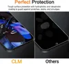 A split image showing a phone screen protector with water droplets on one side and fingerprints on the other, with text overlays. Produktbild-Vorschau