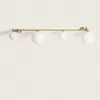 Deckenleuchte aus Metall und Glas Moonlight Brass 4 Spots Produktbild-Vorschau 3
