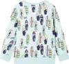 Kinder-Sweatshirt Hellblau Melange 128 11822 Produktbild-Vorschau 2
