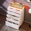 Nachttisch,Kommode, Sideboard mit 6 Schubladen, LED Produktbild-Vorschau 6