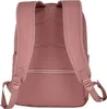 The back view of a rose-colored backpack. Produktbild-Vorschau
