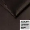 A close-up of dark brown fabric with a label showing product details. Produktbild-Vorschau