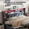 ProximaX lit rembourré 140x200cm avec USB et prises de Voir les images du produit 4