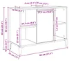 vidaXL Armoire sous lavabo avec étagère Chêne Sonoma 80 x Voir les images du produit 8