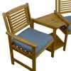 Doppel Gartenbank mit Tisch Loveseat Wetterfest 2-Sitzer Produktbild-Vorschau 10