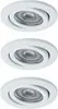 Nice Price Basic Einbauleuchten Set schwenkbar LED 3x3,5W Produktbild-Vorschau 2