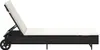 vidaXL Sonnenliege mit Rollen und Auflage Schwarz Poly Produktbild-Vorschau 7