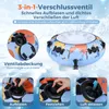 COSTWAY Ø132cm Schneereifen, Aufblasbarer Schlitten mit Produktbild-Vorschau 4