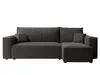 A dark gray sectional sofa with a corduroy texture, shown against a white background. Produktbild-Vorschau