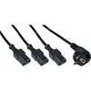 InLine Netz-Y-Kabel, 1x Schutzkontaktstecker zu 3x Produktbild-Vorschau 4
