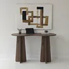 Skye Decor, Infini - Walnut, písací stôl, orech, 100 % Náhľad obrázku produktu 4