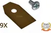 9 X 3,5CM Titan Messer für Herkules G-Froce, Telsing 1000 Produktbild-Vorschau 1