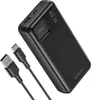 A black KUULAA power bank with two charging cables is shown against a white background. Produktbild-Vorschau