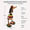 Tokoindah Holzente Rasta 25 cm mit Dreadlocks, Deko & Produktbild-Vorschau 2
