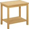 vidaXL Beistelltisch Öl-Natur 50 x 35 x 45 cm Massivholz Produktbild-Vorschau 1