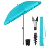 Sekey Sonnenschirm Rund Ø180cm Gartenschirm UV Schutz 50+ Produktbild-Vorschau 1