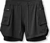 ASKSA Herren 2 in 1 Shorts Laufshorts Fitness Laufhose Gym Produktbild-Vorschau 5