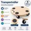 Bituxx Transportroller Rollbrett Rund MDF 38 x 38 bis 200kg Produktbild-Vorschau 2