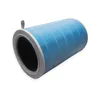 A cylindrical air filter with blue pleated material and a gray rim, shown against a white background. Produktbild-Vorschau