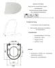 Ramm Toilettensitz kompatibel mit Cersanit Parva (Soft Produktbild-Vorschau 2