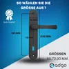 ADGO® Türgriffe 72 Griff mit Schlüssel Haustürgriff Produktbild-Vorschau 7