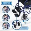 Skladací invalidný vozík Mobiclinic, parkovacie brzdy, Náhľad obrázku produktu 4