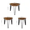 FORTENA Couchtisch 3er Set Satztische, Nesting-Design, Produktbild-Vorschau 5