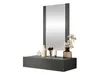 A vanity table with a mirror and decorative items on top, set against a white background. Náhled obrázku produktu