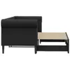vidaXL Divano letto estraibile nero 90x200 cm in Pelle Anteprima dell’immagine prodotto 4