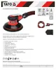 Levigatrice eccentrica pneumatica da 150 mm, corsa 5 mm Anteprima dell’immagine prodotto 6