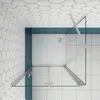 70x70cm 185cm Falttür Duschkabine Scharniertür mit Produktbild-Vorschau 3