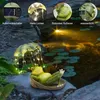 Gartenfiguren, Frosch Figuren Draußen Deko Solar Garten Produktbild-Vorschau 5