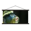 MuchoWow® Textilposter Affe - Fell - Schwarz 60x30 cm mit Produktbild-Vorschau 1