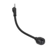 A black replacement boom microphone with a 3.5mm connector, isolated on a white background. Podgląd zdjęcia produktu