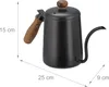 Kovový čajník s drevenou rukoväťou RD44120, čierny 550 ml Náhľad obrázku produktu 4