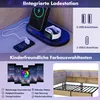 Łóżko tapicerowane 90 x 200 cm z oświetleniem LED, portami Podgląd zdjęcia produktu 5