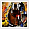 Poster - Poster ohne Rahmen - Wein Abstraktion - 60x60 cm - Produktbild-Vorschau 1